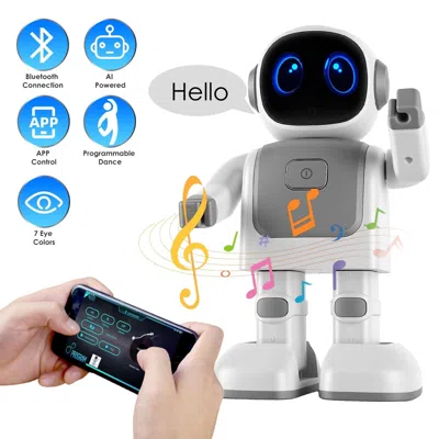 Trunar Ai Dancing Robot Toy Smart Interactive Learning & Entertainment Robot For Kids With Wireless Music P