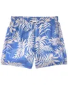 Trunks Surf & Swim Co. Breezy Palms Sano Swim Short In Blue