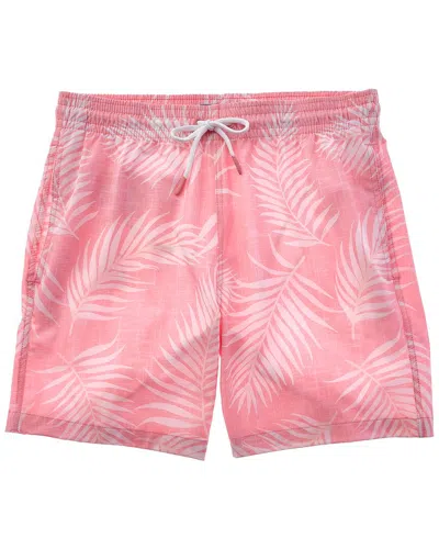 Trunk S Surf & Swim Co. Chambray Palm Leaf Sano Swim Short