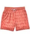 Trunk S Surf & Swim Co. Chambray Palm Tree Sano Swim Short