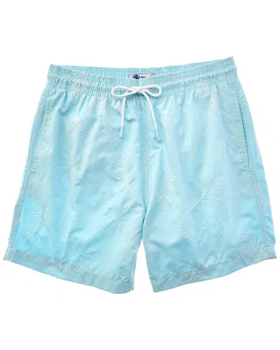 Trunks Surf & Swim Co. Print Swim Trunk In Blue