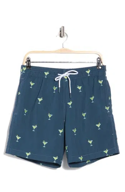 Trunks Surf & Swim Co. Sano 6.5-inch Swim Shorts In Blue