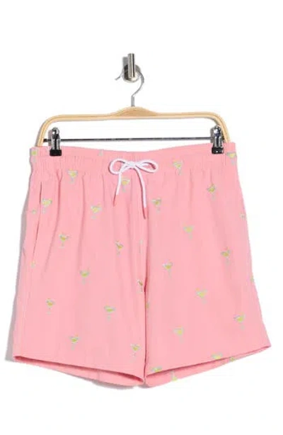 Trunks Surf & Swim Co. Sano 6.5-inch Swim Shorts In Pink