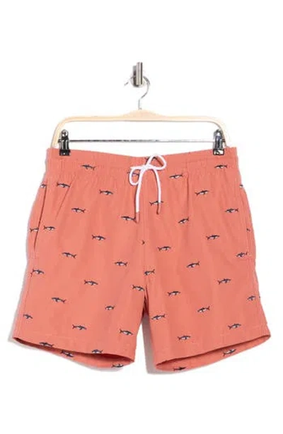 Trunks Surf & Swim Co. Sano 6.5-inch Swim Shorts In Pink