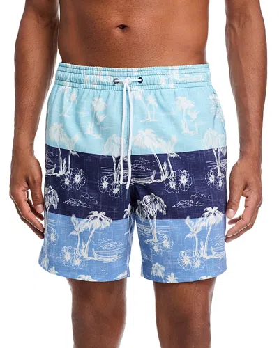 Trunks Surf & Swim Co. Sano Chambray Island 6.5 Swim Trunks In Blue