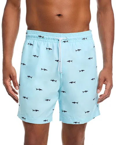 Trunks Surf & Swim Co. Sano Sharks 6.5 Swim Trunks In Blue