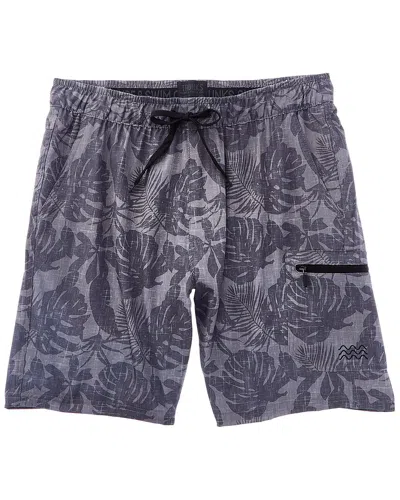 Trunks Surf & Swim Co. Pull-on Cargo Stretch Swim Short In Gray