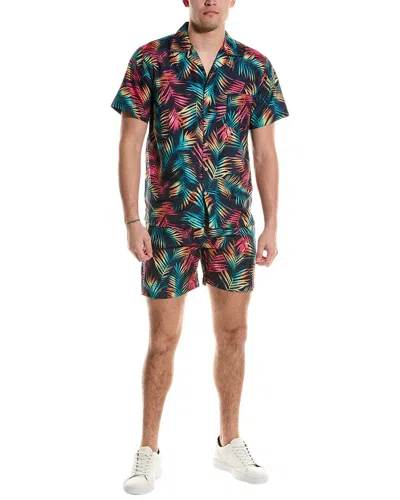 Trunks Surf & Swim Co. Waikiki Shirt & Sano Swim Short Set In Blue