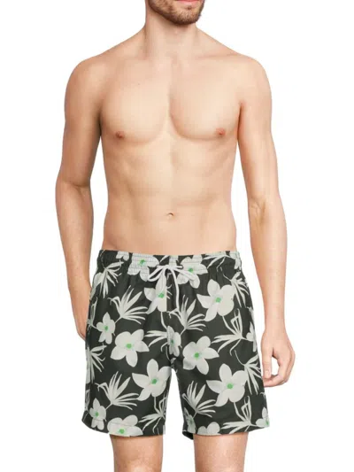 Trunks Surf + Swim Men's Sano Floral Swim Shorts In Aspen Green