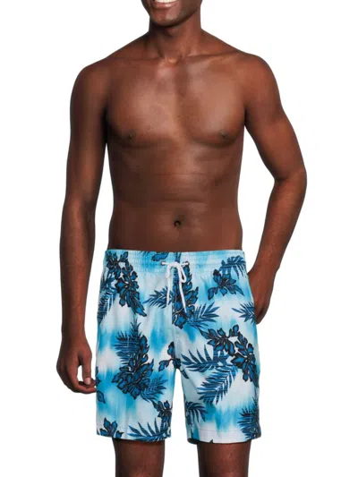 Trunks Surf + Swim Men's Sano Floral Swim Shorts In Carribean