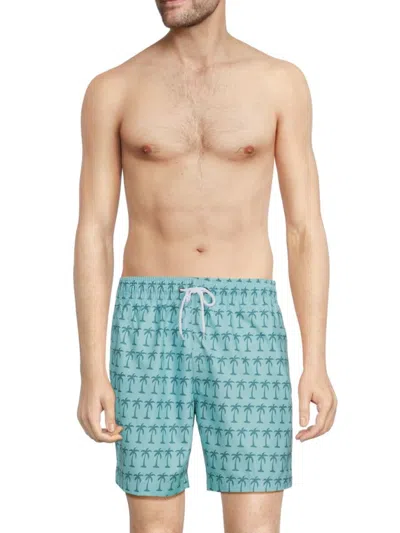 Trunks Surf + Swim Men's Sano Printed Swim Shorts In Blue