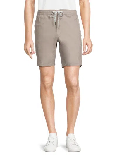 Trunks Surf + Swim Men's Solid Drawstring Chino Shorts In Cloudy Grey