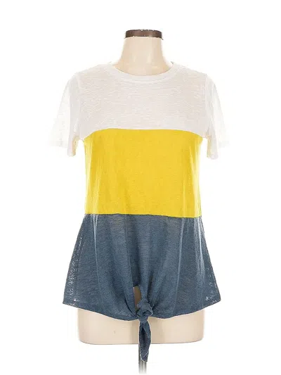 Pre-owned Truself Short Sleeve T-shirt In Yellow