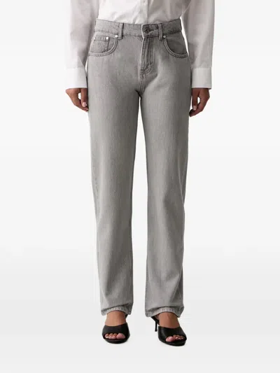 Trussardi 190 Straight-leg Jeans In Gray