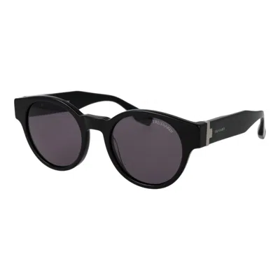 Trussardi Acetate Men's Sunglasses In Black