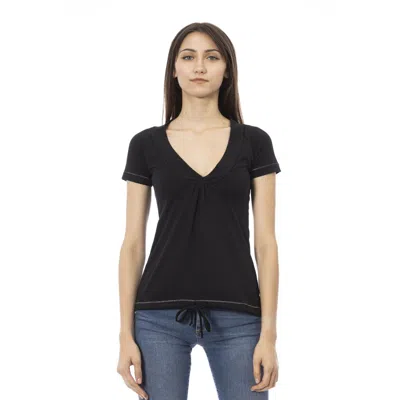 Trussardi Action Black Cotton Tops & T-shirt