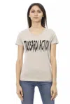 Trussardi Action Cotton Tops & Women's T-shirt In Neutral