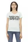 Trussardi Action Light-blue Cotton Tops & T-shirt In White