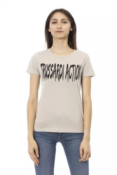 Trussardi Action Cotton Tops & Women's T-shirt In Beige