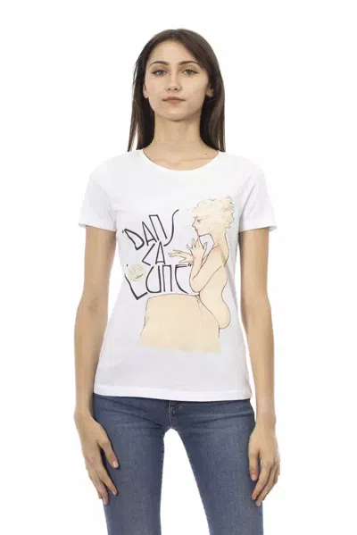 Trussardi Action Cotton Tops & Women's T-shirt In White