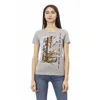 Trussardi Action Gray Cotton Tops & T-shirt In Gray