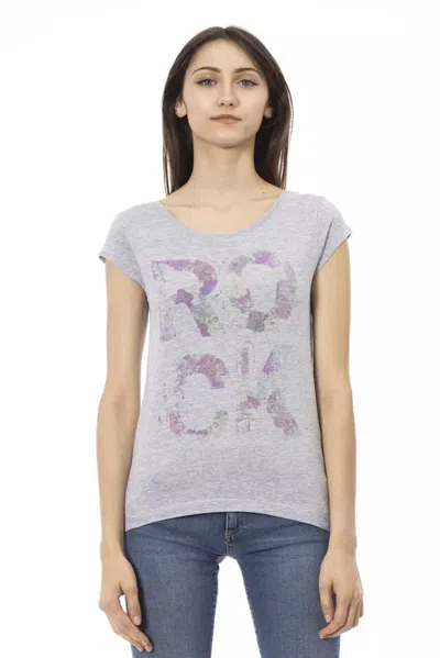 Trussardi Action Cotton Tops & Women's T-shirt In Gray