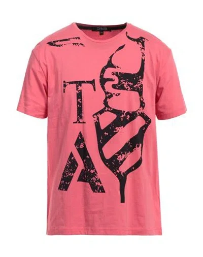 Trussardi Action Man T-shirt Coral Size Xxl Cotton In Red