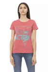 Trussardi Action Woman T-shirt Coral Size S Cotton