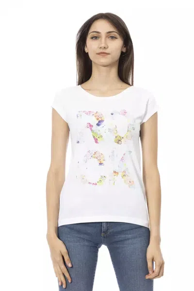 Trussardi Action Cotton Tops & Women's T-shirt In White