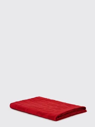 Trussardi Bath And Beach Towels Lifestyle In Red