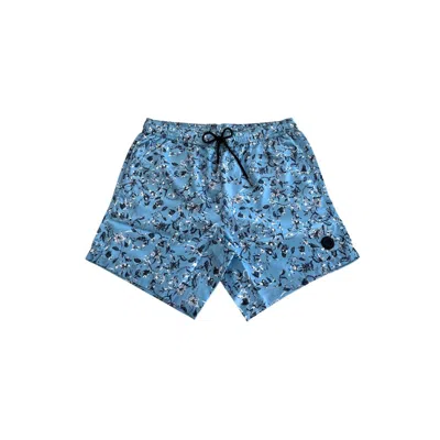 Trussardi Beachwear Light Blue Polyester Swimwear