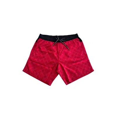 Trussardi Beachwear Red Polyester Swimwear