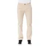 TRUSSARDI BEIGE COTTON JEANS & PANT