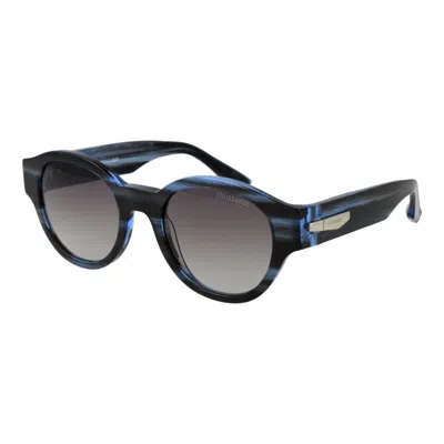 Trussardi Black Acetate Sunglasses In Multi