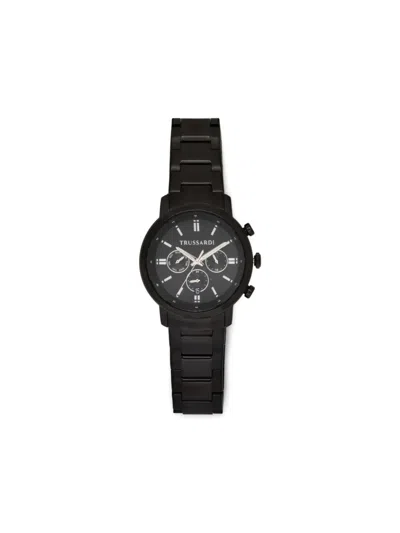 Trussardi Black Chronograph 43mm Watch