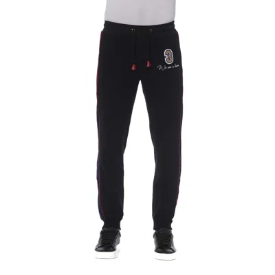 Trussardi Black Cotton Men Sports Men's Pant