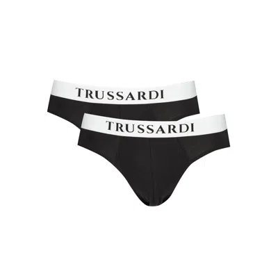 Trussardi Black Cotton Underwear