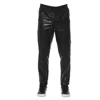 TRUSSARDI BLACK LAMB LEATHER JEANS & PANT