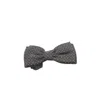 Trussardi Black Silk Men's Bowtie In Gray