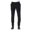 TRUSSARDI BLACK VIRGIN WOOL JEANS & PANT