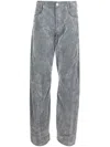 Trussardi Bleached-effect Straight-leg Jeans