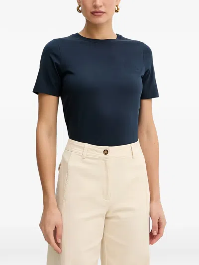 Trussardi 자수 티셔츠 In Blue