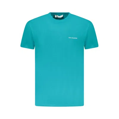 Trussardi Blue Cotton Men Men's T-shirt