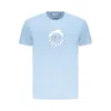 Trussardi Light Blue Cotton Men Tshirt