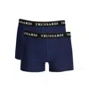 Trussardi Blue Cotton Underwear In Blue