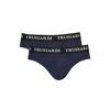 Trussardi Blue Cotton Underwear In Blue