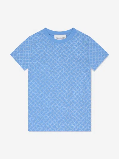 Trussardi Kids' Boys Alexandre T-shirt In Blue