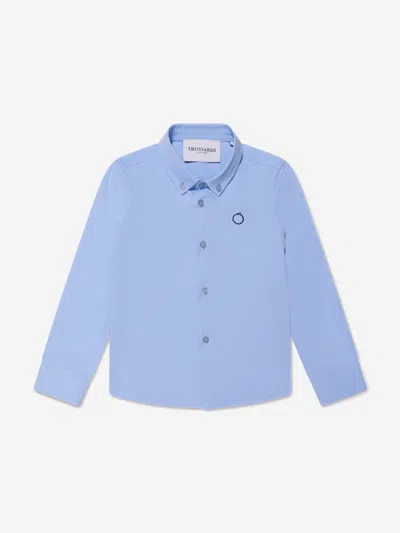 Trussardi Kids' Boys Barlog Shirt In Blue