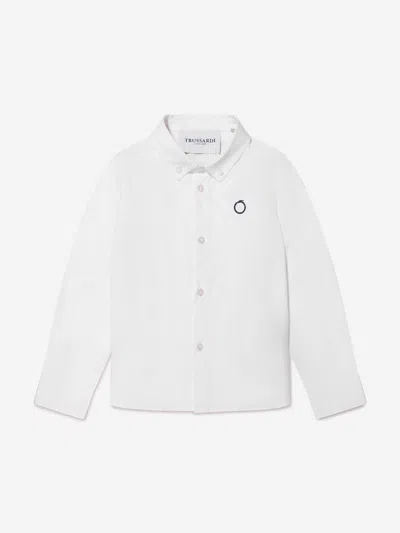 Trussardi Kids' Boys Barlog Shirt In Ivory