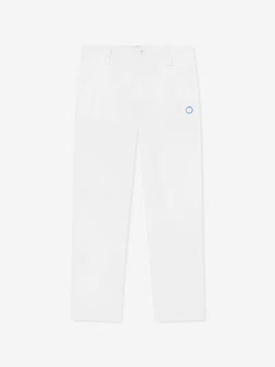 Trussardi Kids' Boys Tofinuo Logo Trousers In White